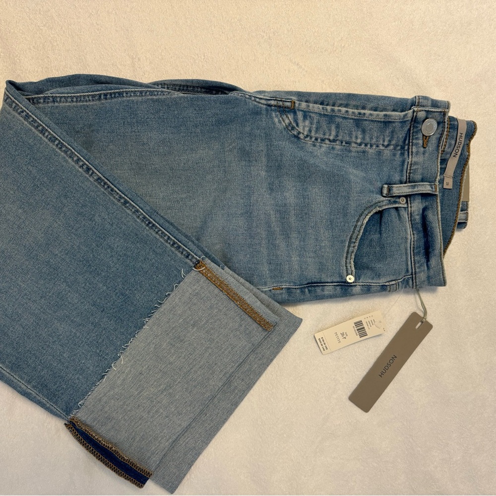 Hudson Jeans Blue Ankle Cropped Denim